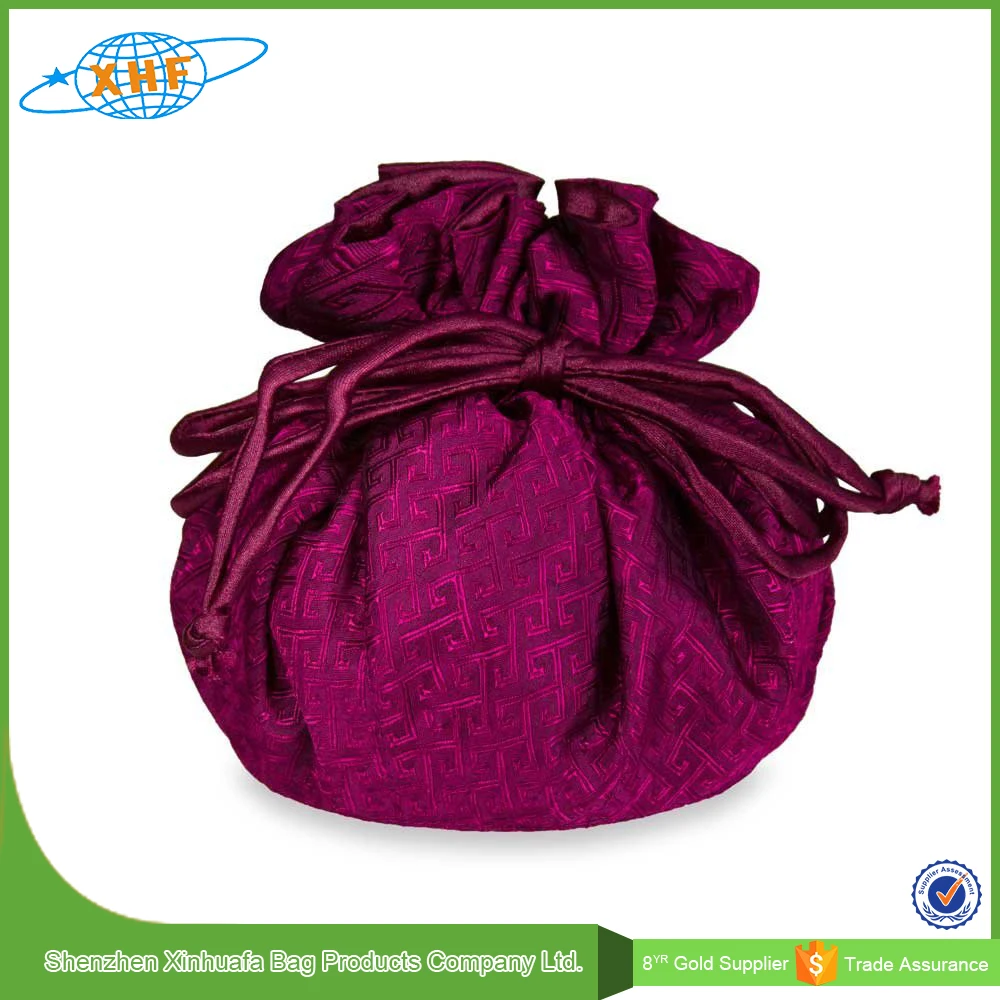 mini satin jewelry drawstring pouch bag