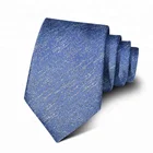 China Men Suit 100% Silk Woven Paisley Neck Tie Blue Fabric Men Ties