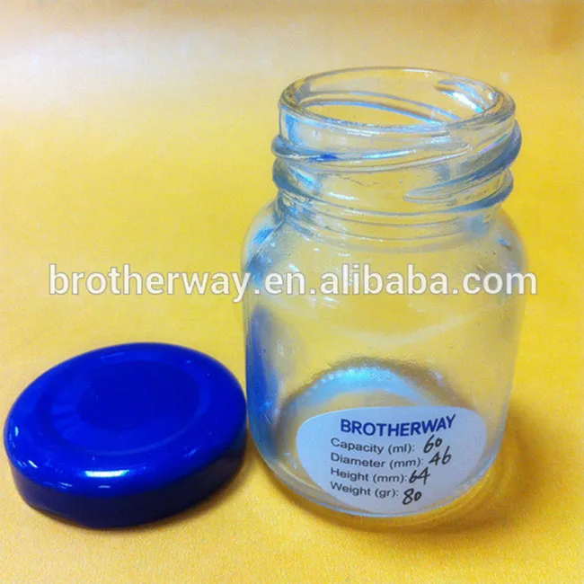 30ml mini clear round jam glass jar manufacturer