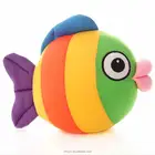 Stuffed foam animal plush toy cartoon fish doll with foam