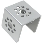 Custom anodized sandblast U shaped aluminum steel wall mounting bracket for Stamping corner hardware