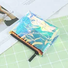Logo Customization Pouch Pvc Cosmetic Bag Holographic Pvc Cosmetic Zip Pouch Bag With Printing
