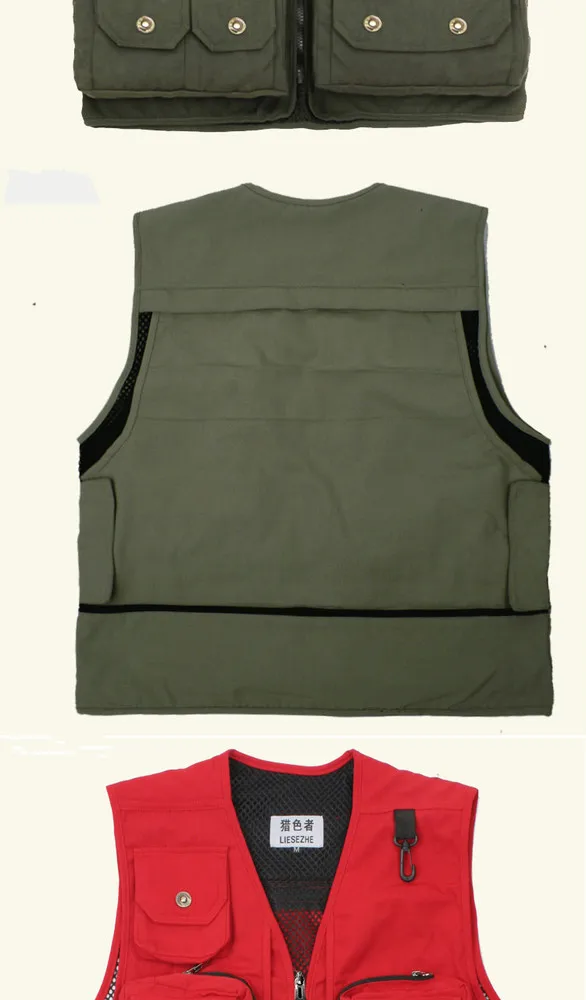 2015 New Spring and Autumn and Winter Men's Casual Sports Vests for Photograher Male Denim Sleeveless Jacket for Hunting Vests