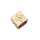 US standard custom logo engraved metal locks cord stopper for garment