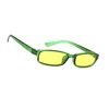 Men Women Night Day Vision Driving Slim Glasses Bad Weather Yellow Sunglasses SA2498