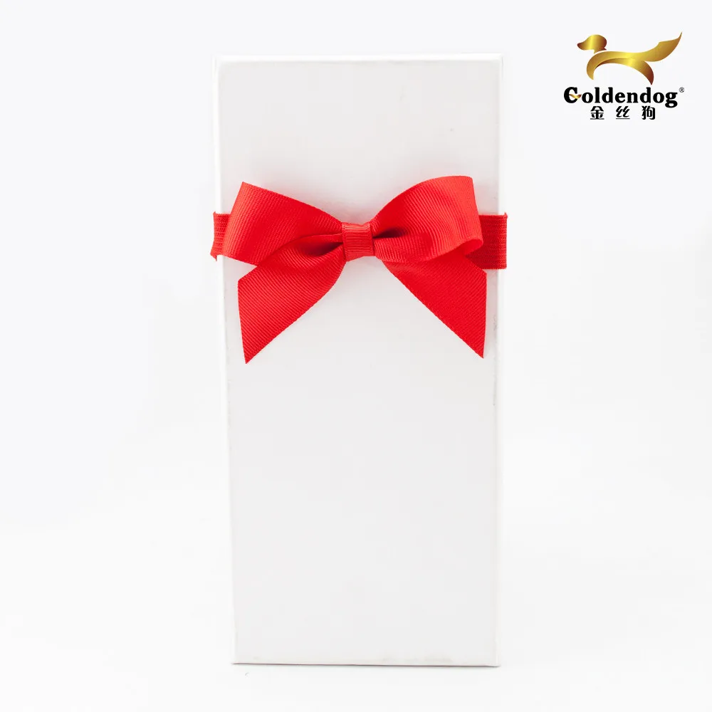 customized pre made gift wrapping elastic band grosgrain ribbon