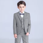 Kore tarzı wester erkek bebek için düğün çocuk elbise giymek