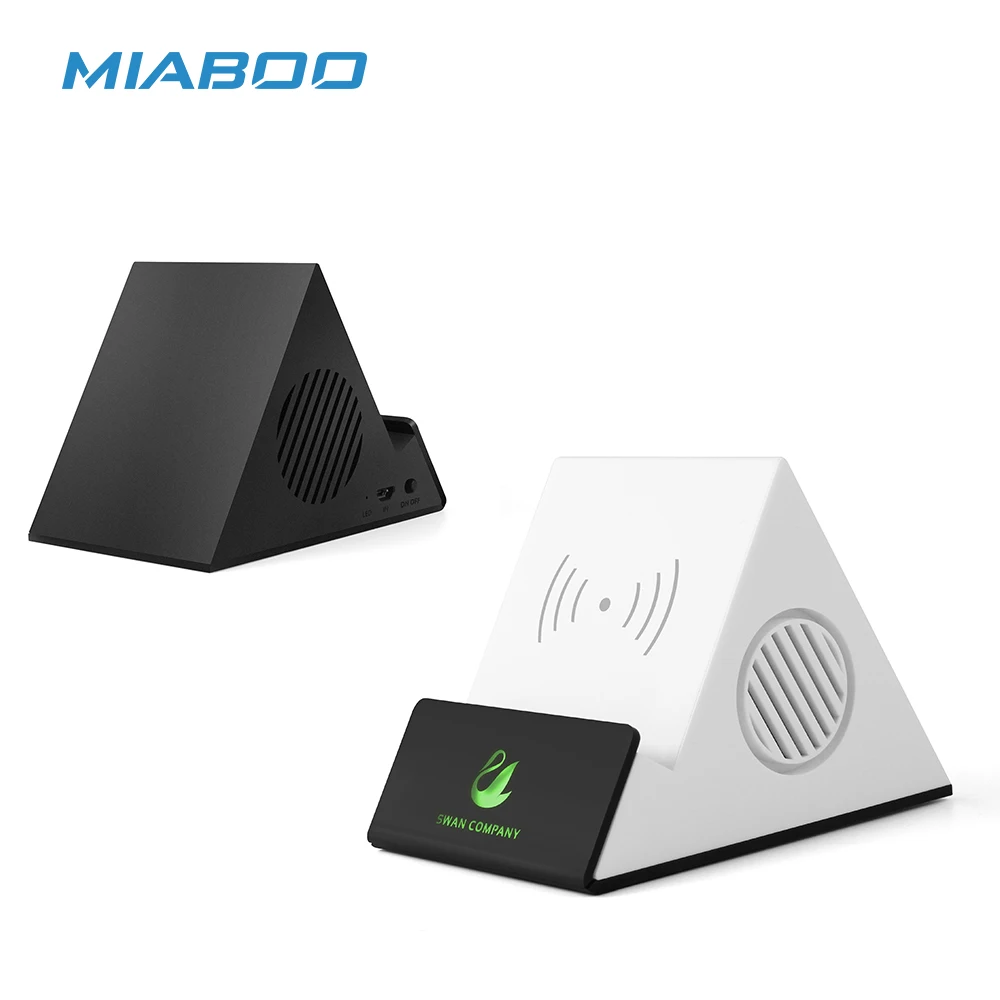 Top Selling Gadgets Wireless Charger Speaker Light Up logo Smart Speaker For Mobile Stand - ANKUX.COM