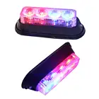 10V-30V Dc Red Blue Amber White Led Police Motorcycle Bike Dash Lights
