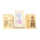 FQ brand wood Hour sand timer/hourglass/sand glass sand Creative Gifts Glass Sand Timer