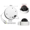 LOOSAFE 4CH POE Security Camera System with 4x 1080P HD Security Camera, Plug and Play dome ip camera with Free APP