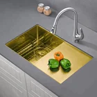 Copper handmade farmhouse undermount kitchen sinks copper stainless steel single bowl kitchen sink for kitchen with drainboard