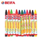 Beifa Brand CY0004 Promotional 12 Colors Kids Plastic Crayons Set