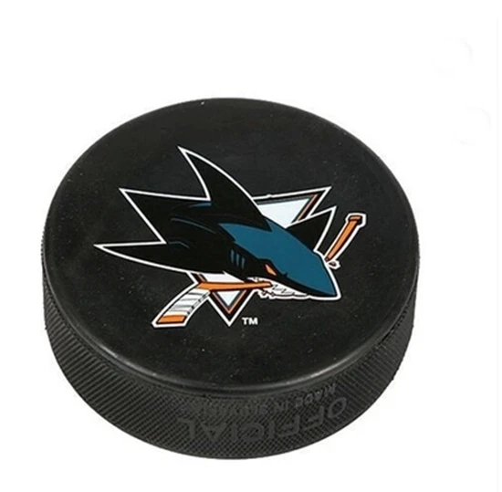 alibaba hot selling promotion printed rubber hockey pucks