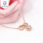 Ytisi china supplier jewelry wholesale 925 silver rose gold plated moissanite fashion necklace