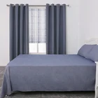 New blue roman shades flocked fire retardant bathroom jalousie windows blinds