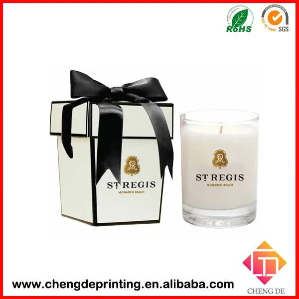 custom printed eco friendly gift cardboard candle packaging