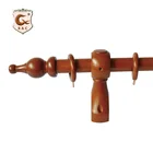 Manufacturer wholesale custom natural wooden curtain rod