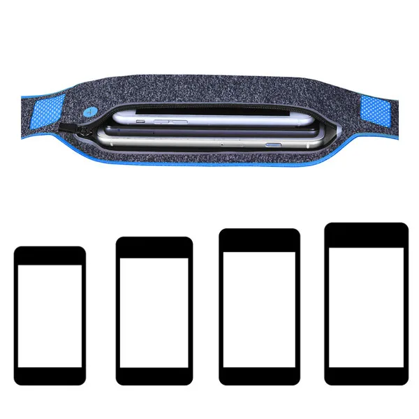 Online shopping unisex custom logo elastic running belt sport waist fanny pack