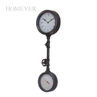 unique iron wall clock design with second hand