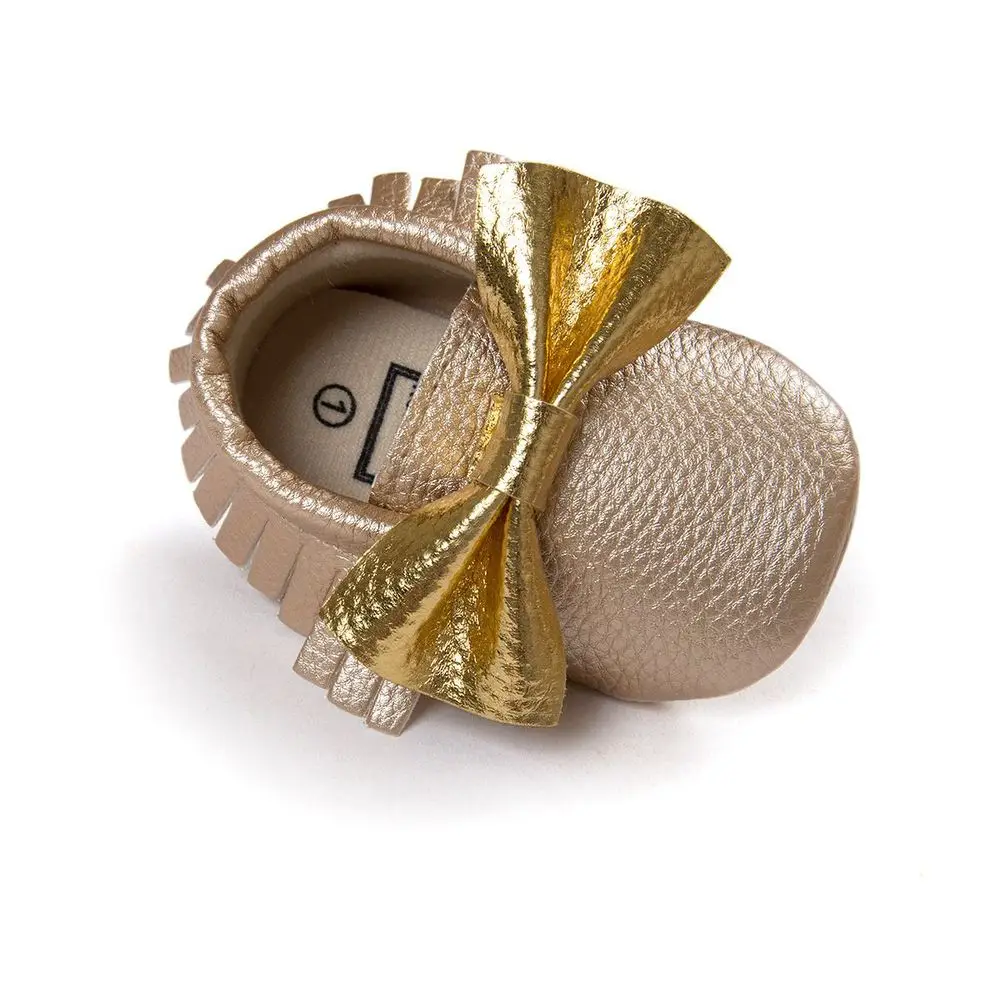 The same paragraph seven! Color bowknot tassel soft bottom shoes baby shoes mens age 0217