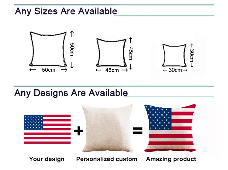 fashion sublimation motivational plain cotton throw pillow case