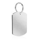 Wholesale Blank Stainless Steel Pet Collar Tag Custom Dog Tag Keychain