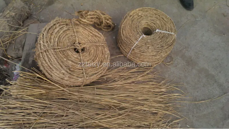 good quality high efficiency hemp rope making machine/straw rope