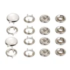 metal cap press ring prong pearl snap button for kids garment