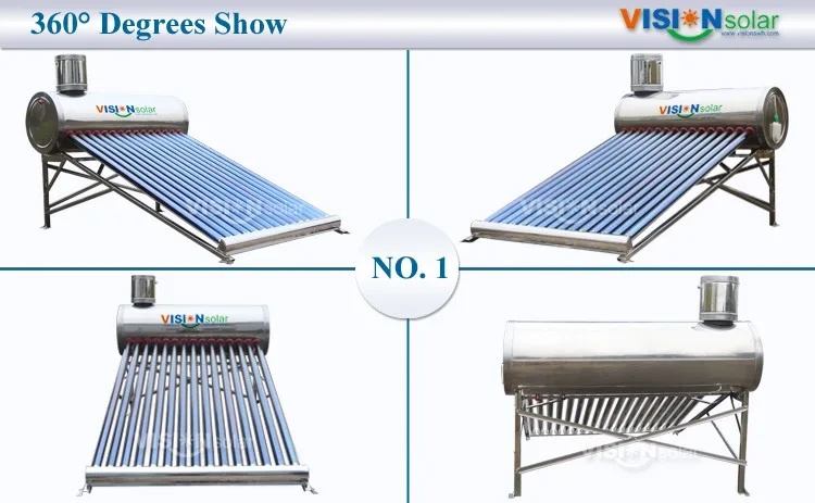 2 good performance solar water heater SS2