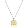 Korean Style Elephant Alloy Metal Pendant Necklace Simple Clavicular Chain Necklace Make A Wish