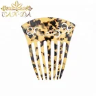Hair accessories auspicious pattern classical style elegance women fancy cheap hair cellulose acetate combs