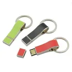 OEM Leather Stainless steel USB Flash Memory Stick Whistle Shape Pen Drive 4GB 16GB with Logo printing