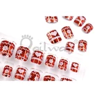 Nails Kids Kids Nails 24pcs Snowflakes Heart Christmas Press On False Nails For Kids