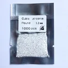 High quality white round signity cz loose gemstone