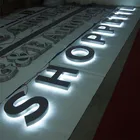 Advertising Car Logo 3D Stainless Steel Led Backlit Letter Sign