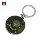 Customized Shape Custom Antique Keychain Metal Keyring Copper Brass Key Chain
