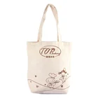 Yijun wholesale recycled cotton tote shopping bag custom printed logo custom canvas bag