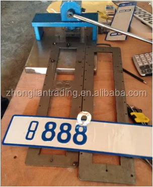 Hot selling manual embosing machine for car number plate