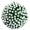 Hot sale UV protection white color decorative artificial flower ball rose ball