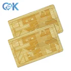 Custom carving business card laser wood Christmas Gift card