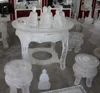 cutomized hand carved clear melting crystal Tables and chairs