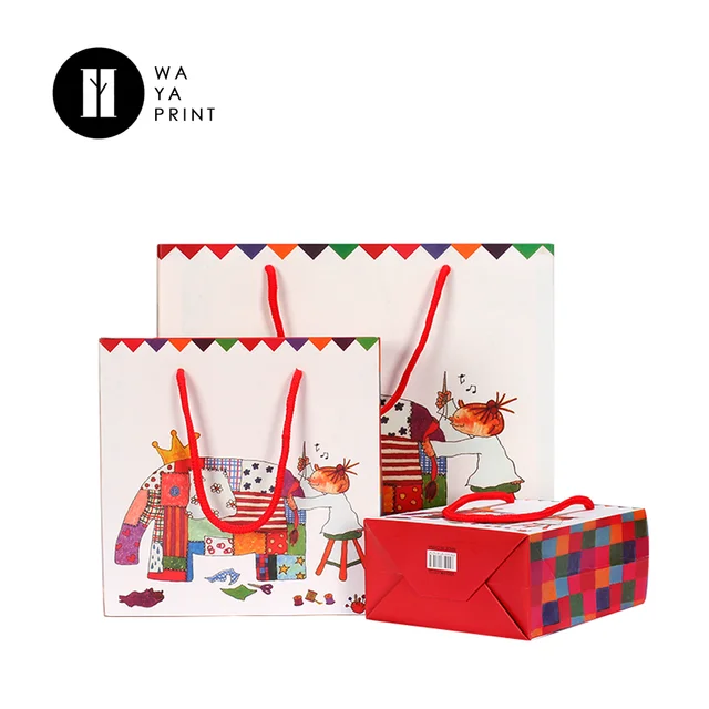 customized paper gift bag&birthday gift bag&christmas gift bag
