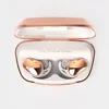 Newest Fast Pairing Mini Portable BT 5.0 Touch Buttons Invisible Mic Sweatproof IPX6 TWS earphones earbuds with charging case
