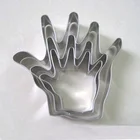Wholesale Stainless steel baking tools Hand shape cookie cutter set