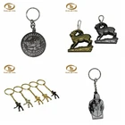 Wholesale factory price custom design diy style antique round charm metal keychain