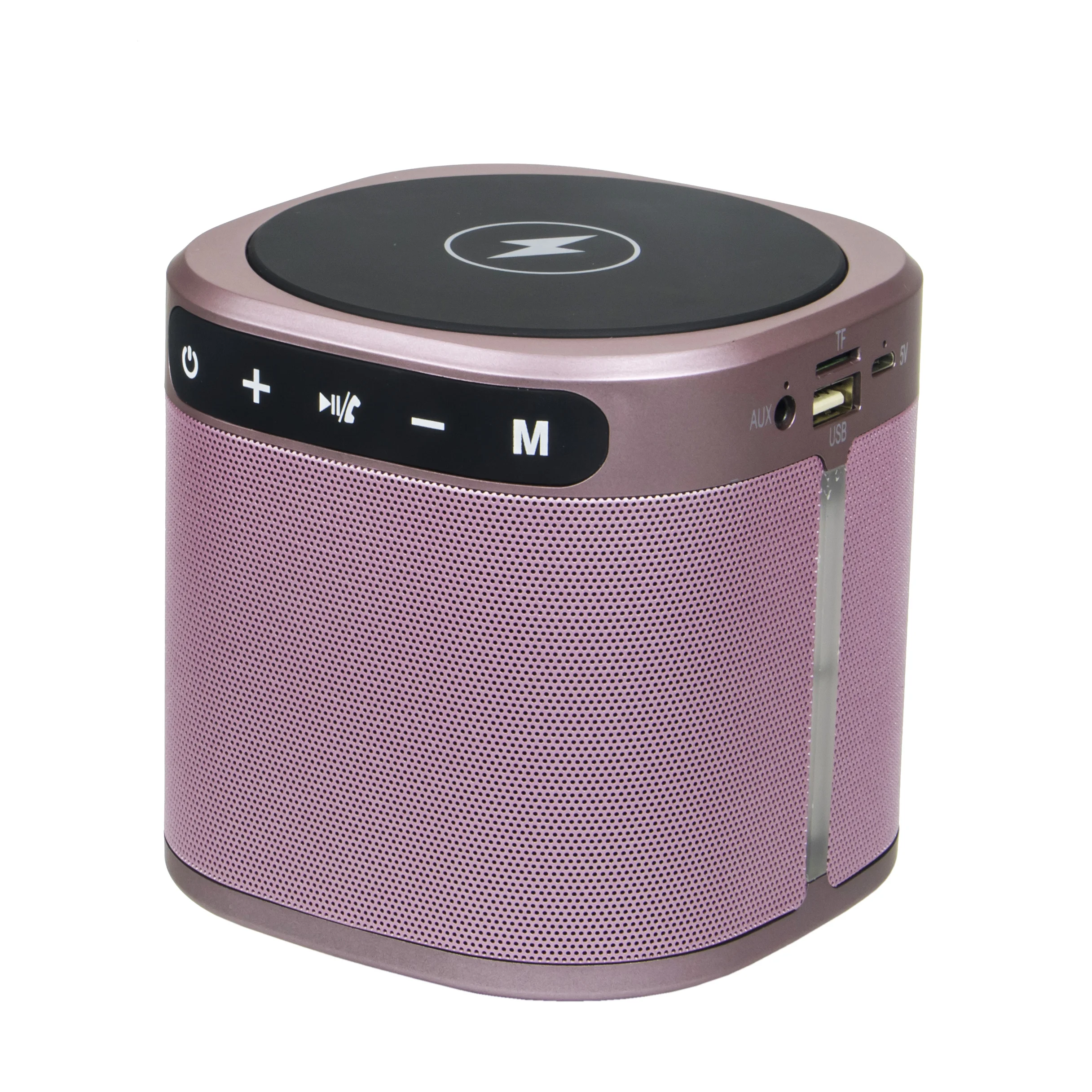 Custom Logo fast charging wireless charger 1800mAh powerbank speaker for phone - ANKUX Tech Co., Ltd