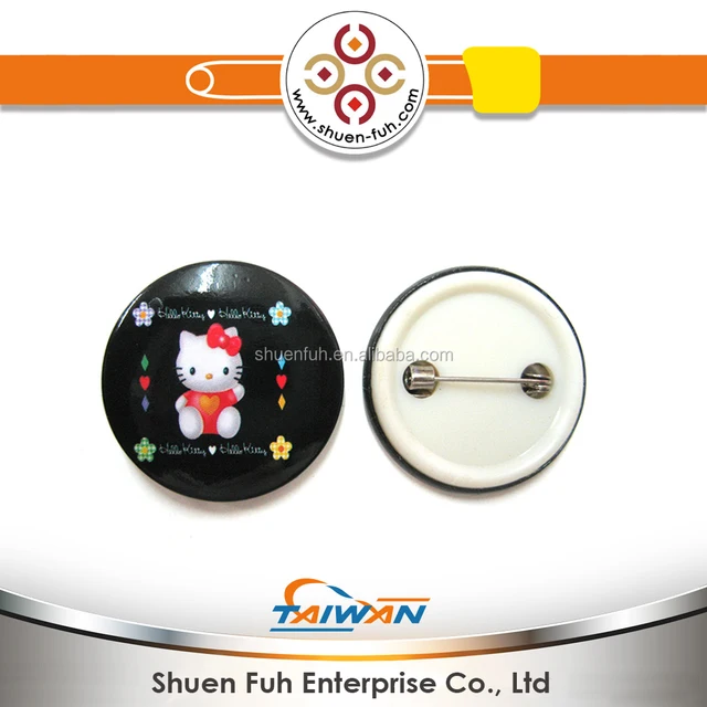 pop custom advertising tin plate pin button badge