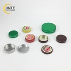 colorful aluminum containers empty snap on cosmetic aluminum jar