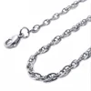 Olivia Factory Price Stainless Steel Double Link Rolo Chain Silver Necklace Chain Supplier